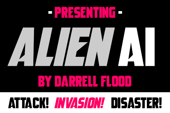 Alien AI Font: A Modern Display Typeface for Sci-Fi Design