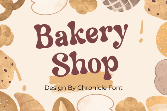 Bakery Shop Font: Vintage Display Type with Playful Personality