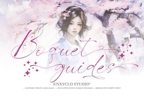 Bouquet Guides Font: A Romantic Script That Elevates Every Design