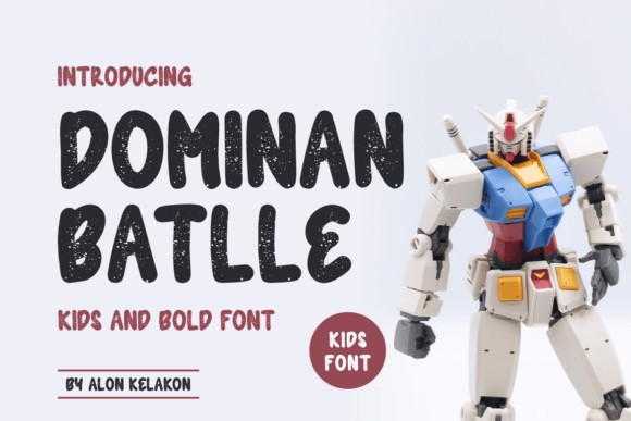 Dominan Battle Font: A Playful Typeface That Brings Joy to Every Project