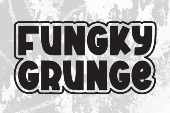 Fungky Grunge Font: Bold Display Typography
