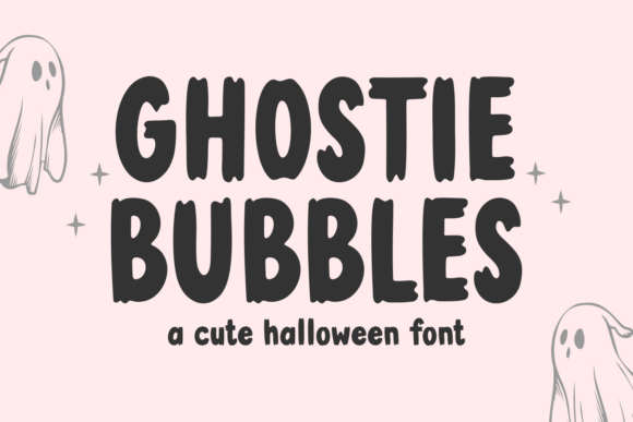 Ghostie Bubbles Font: Cute Halloween Display Typeface