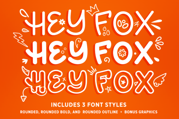 Hey Fox Rounded Font Trio: A Smart Choice for Branding