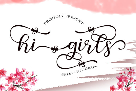 Hi Girls Font: Where Handwritten Elegance Meets Everyday Versatility