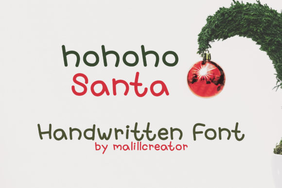 Hohoho Santa Font: A Playful Handwritten Typeface for Creative Projects