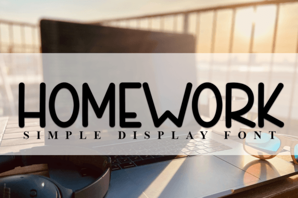 Homework Font: A Modern Handwritten Typeface