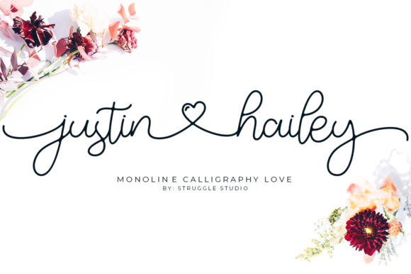 Justin Hailey Monoline Font: A Delicate Handwritten Typeface for Sophisticated Design