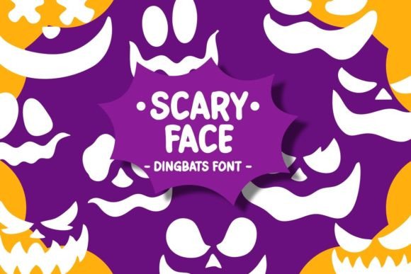 Mastering Halloween Typography with the Scary Face Dingbats Font