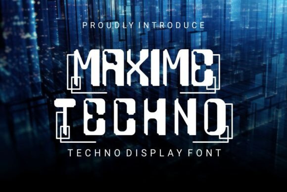 Maxime Techno Font: Digital Precision for Modern Branding