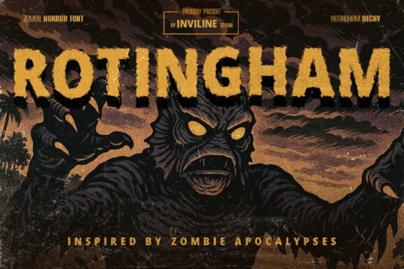 Rotingham Font: When Pulp Horror Bleeds Into Digital Typography