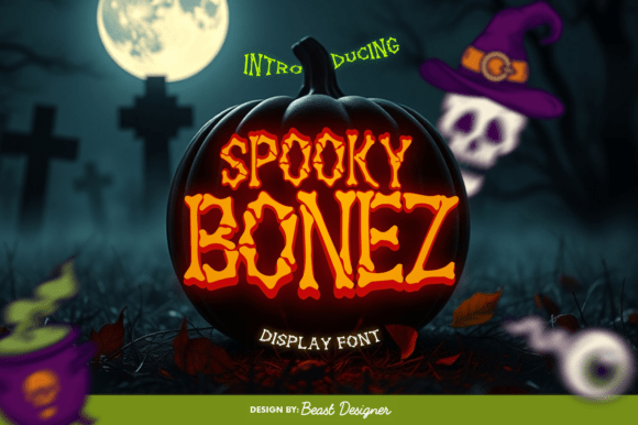 SpookyBonez Font: The Bone-Carved Lettering That Redefines Halloween Design