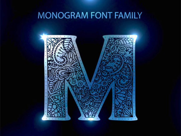 The Monogram Font Family: Where Each Letter Becomes an Ornate Work of Art