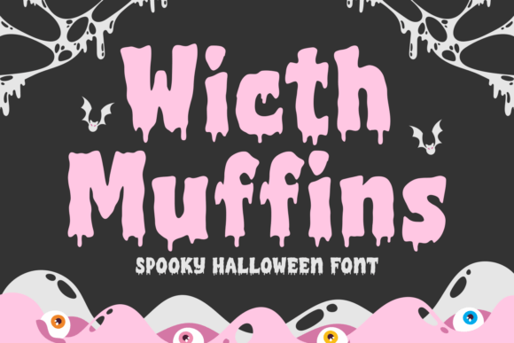 Witch Muffins Font by Dreamink 7ntypes: A Playful Blend of Creepy and Cute for Bold Seasonal Design